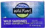 Wild Planet  wild sardines in water Center Front Picture