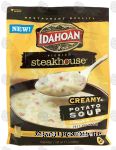 Idahoan Premium steakhouse creamy potato soup dry mix, red & russet potatoes Center Front Picture