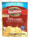 Idahoan  four cheese instant mashed potatoes mix Center Front Picture