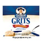 Quaker  old fashioned grits, smooth & creamy, enriched with white hominy Center Front Picture