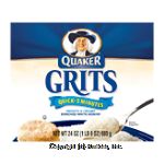 Quaker Quick Grits smooth & creamy Center Front Picture