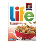 Quaker life cinnamon oat grain cereal Center Front Picture