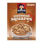 Quaker Oatmeal Squares cinnamon crunchy oatmeal cereal Center Front Picture