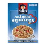 Quaker oatmeal squares crunchy oat cereal with just a hint of brown sugar Center Front Picture