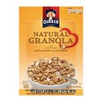 Quaker Cereal 100% natural granola oats & honey Center Front Picture