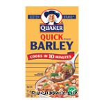 Scotch Brand Quaker  quick barley, cooks in 10 minutes Center Front Picture