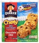 Quaker Chewy chocolate chip granola bars, 25% less sugar, 8-count Center Front Picture