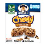 Quaker Chewy s'mores flavored choclate chip granola bars, 8 pk., box Center Front Picture