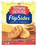 Keebler Town House flip sides; pretzel crackers Center Front Picture