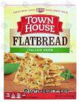 Keebler Town House flatbread; italian herb oven-baked crackers Center Front Picture