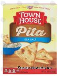 Keebler Town House pita; sea salt oven baked crackers Center Front Picture