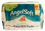 Angel Soft Softness & Strength 2-ply unscented bathroom tissue, 36 double rolls Center Front Picture