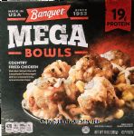 Banquet Mega Bowls country fried chicken, frozen bowl Center Front Picture