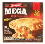 Banquet Mega Pies XL chicken pot pie Center Front Picture