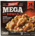 Banquet Mega Bowls chicken jalapeno pepper mac 'n cheese Center Front Picture