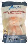 Aqua Star  pacific salmon portions, boneless, skin-on, wild caught Center Front Picture