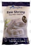 Aqua Star  raw shrimp, easy-peel, shell-on, 31-40 shrimp per pound Center Front Picture