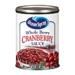 Ocean Spray  whole berry cranberry sauce Center Front Picture