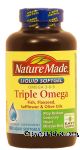 Nature Made Triple Omega omega 3-6-9; fish, flaxseed, safflower & olive oils, dietary supplements liquid softgels Center Front Picture