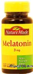 Nature Made  melatonin 3-mg dietary supplement tablets Center Front Picture