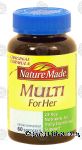 Nature Made  mulit for her; softgels Center Front Picture