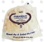 Paramount  white pita bread, 5 loaves Center Front Picture