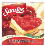 Sara Lee  original cream cheesecake, strawberry Center Front Picture