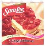 Sara Lee  original cream cheesecake, cherry Center Front Picture