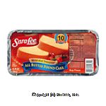 Sara Lee  all butter pound cake Center Front Picture