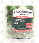 Earthbound Farm Baby Kale organic mix of baby kale leaves Center Front Picture