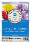 Traditional Medicinals EveryDay Detox herbal tea promotes healthy liver function, 16 wrapped tea bags Center Front Picture