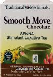 Traditional Medicinals Smooth Move Chocolate stimulant laxative tea, senna, caffeine free, 16-tea bags Center Front Picture