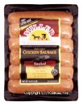 Miller  fully cooked chicken sausage, smoked, gluten free, no msg Center Front Picture