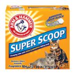 Arm & Hammer Super Scoop clumping litter with odor elminating baking soda, fragrance free Center Front Picture