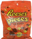 Reese's pieces peanut butter candy in a crunchy shell Center Front Picture