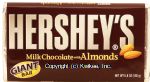 Hershey's Giant Bar milk chocolate with almonds Center Front Picture