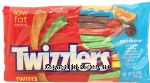 Twizzlers Twists rainbow; strawberry, orange, lemonade, watermelon, blue raspberry, grape licorice Center Front Picture