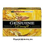 Miller Genuine Draft Beer 12 Oz Cans Center Front Picture