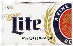 Miller Lite Beer 12 oz Center Front Picture