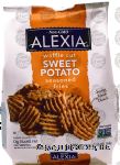 Alexia  sweet potato waffle cut seasoned fries, frozen bag Center Front Picture