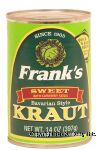 Frank's  bavarian style kraut sweet with caraway seeds Center Front Picture