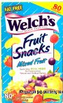 Welch's Fruit Snacks mixed fruit made with real fruit, 80-pouches Center Front Picture