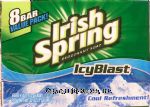 Irish Spring  deodorant soap, icy blast, 3.75-oz. bars Center Front Picture