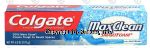 Colgate MaxClean smartfoam; anticavity flouride toothpaste with whitening, effervescent mint Center Front Picture