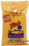 Andy's  red fish breading, bake, broil or fry, for fish and shrimp Center Front Picture