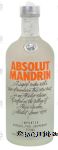 Absolut  mandrin flavor vodka, imported, 40% alc. by vol. Center Front Picture