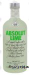 Absolut  lime flavor vodka, imported, 40% alc. by vol. Center Front Picture