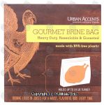 Urban Accents  gourmet brine bag, heavy duty, resealable & gusseted, made with bpa-free plastic Center Front Picture