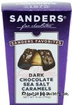 Sander's fine chocolatiers dark chocolate sea salt caramels Center Front Picture