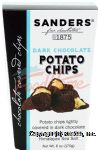 Sander's fine chocolatiers dark chocolate potato chips with himalayan pink sea salt Center Front Picture